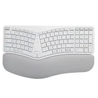 Delux Ergonomic Split Pro weiß, kabellos