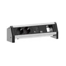 Bachmann DESK 1 – 2x 230 V, 2x USB-A-Ladeanschluss und benutzerdefiniertes Modul