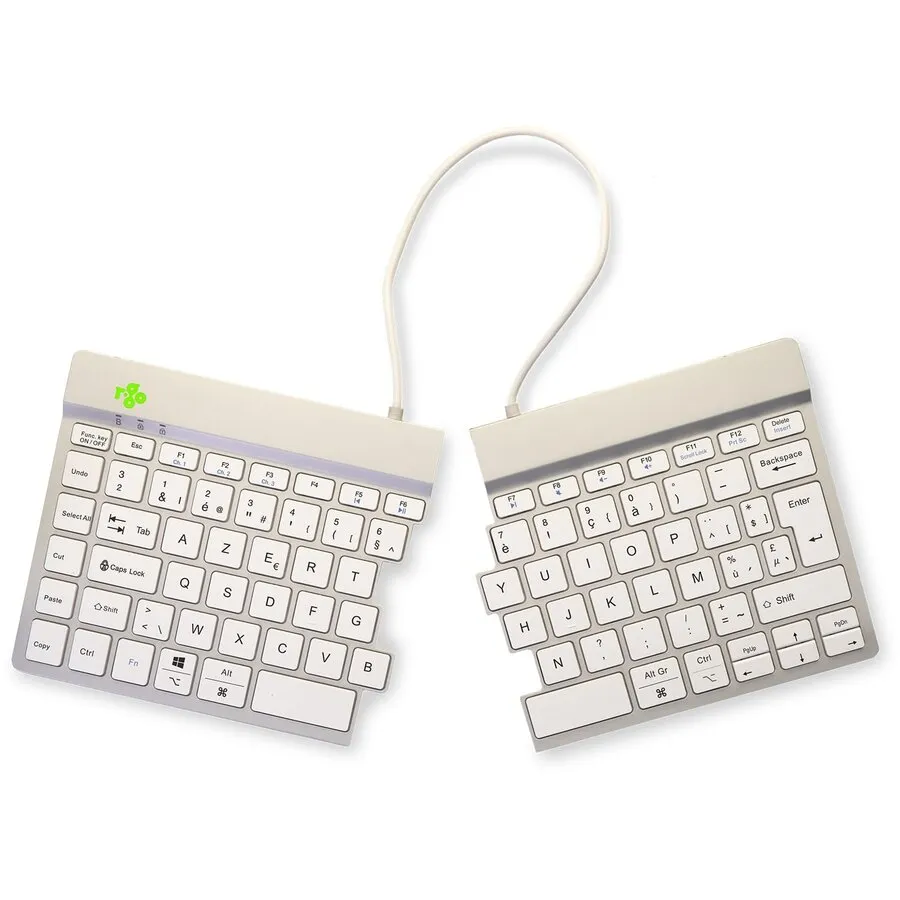 R-Go Split Break, geteilt, weiß, AZERTY BE – Bluetooth