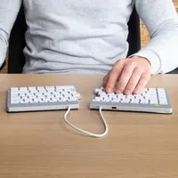 R-Go Split Break, geteilt, weiß, AZERTY BE – Bluetooth