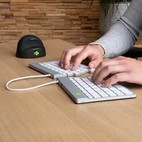 R-Go Split Break, geteilt, weiß, AZERTY BE – Bluetooth