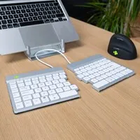 R-Go Split Break, geteilt, weiß, AZERTY BE – Bluetooth