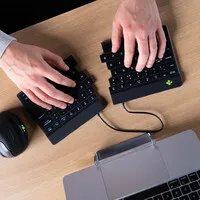 R-Go Split Break, geteilt, schwarz, AZERTY BE – Bluetooth