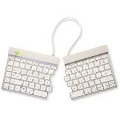 R-Go Split Break geteilte Tastatur, weiß – Bluetooth