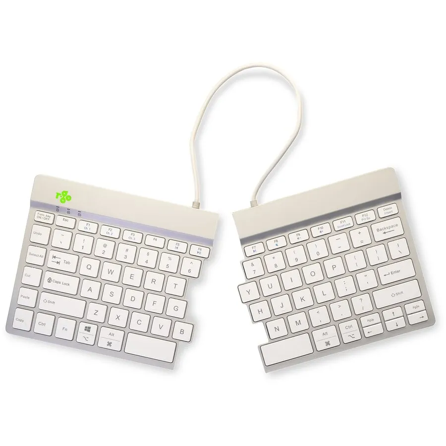 R-Go Split Break geteilte Tastatur, weiß – Bluetooth