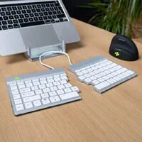 R-Go Split Break geteilte Tastatur, weiß – Bluetooth
