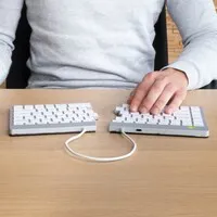 R-Go Split Break geteilte Tastatur, weiß – Bluetooth