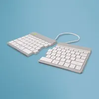 R-Go Split Break geteilte Tastatur, weiß – Bluetooth