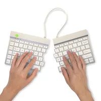 R-Go Split Break geteilte Tastatur, weiß – Bluetooth