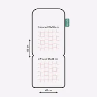 Qnuss Qleed Heizdecke 135 x 45 cm – graue Sitzheizung