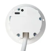 Ergopro Powerspot mit USB-A- und USB-C-Ladeanschluss, Ø 60 mm, weiß