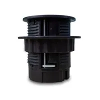 Ergopro Powerspot mit USB-A- und USB-C-Ladegerät sowie USB-C-Anschluss, Ø 60 mm, schwarz