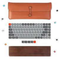 Keychron K5 / K5 Pro / K5SE Leder-Reisetasche - Cognac
