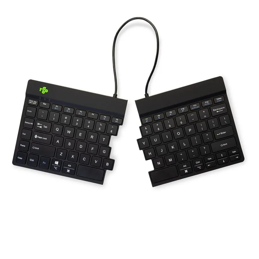 R-Go Split Break geteilte Tastatur, schwarz – Bluetooth