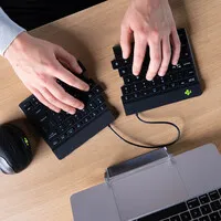 R-Go Split Break geteilte Tastatur, schwarz – Bluetooth