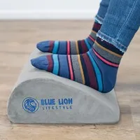 Blue Lion Lifestyle Weiche Fußstütze, teilweise rutschfest, grau
