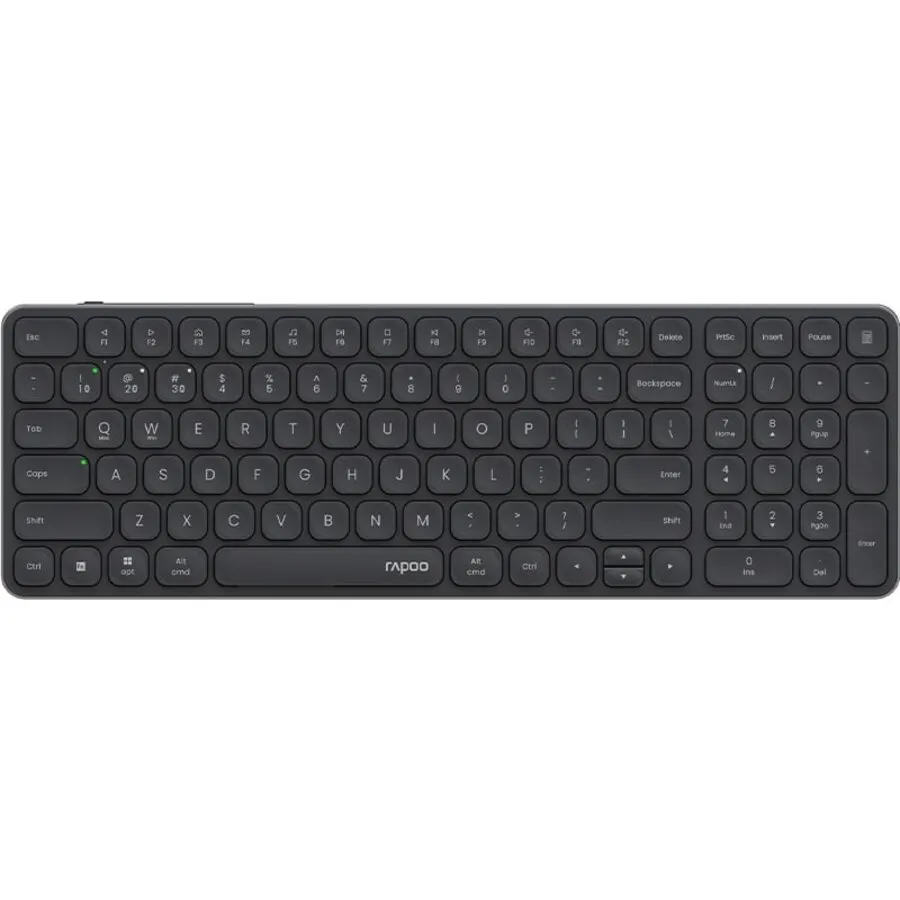 Rapoo E9350L kabellose kompakte Tastatur mit Nummernblock schwarz