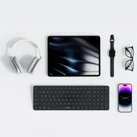 Rapoo E9350L kabellose kompakte Tastatur mit Nummernblock schwarz