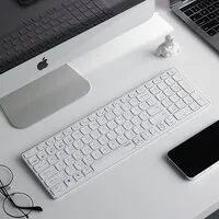 Rapoo E9350L kabellose kompakte Tastatur mit Ziffernblock weiß