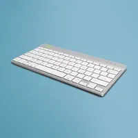 R-Go Compact Break – weiße kabellose Tastatur