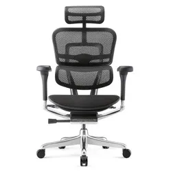 Comfort Ergohuman Elite2 Bürostuhl mit Stoffsitz, schwarz