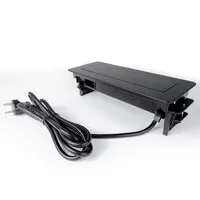 Ergopro Quickbox plus Einbausteckdose mit USB-A und C Ladegerät und 2x Keystone schwarz