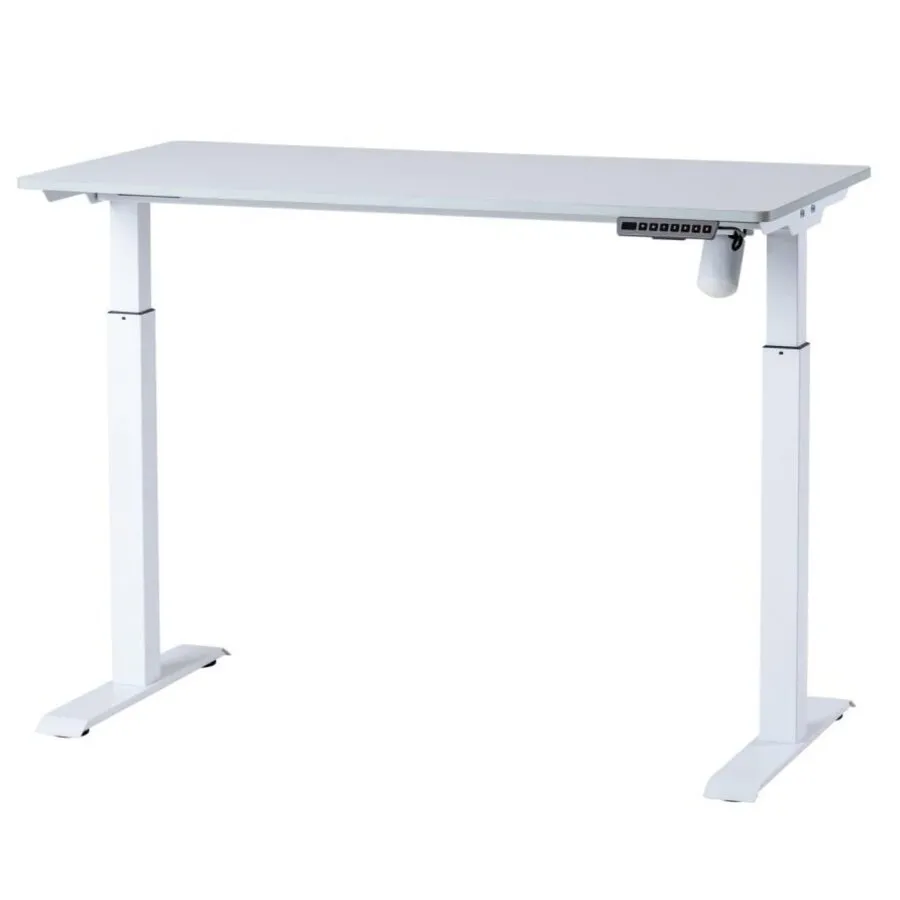 Sun-Flex® Easydesk Elite 1-Motor-Sitz-Steh-Schreibtisch (All-in-One-Paket) weiß