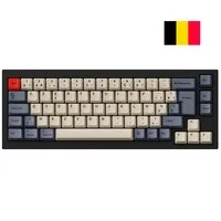 Keychron ISO (AZERTY BE) Layout OEM Profil Dye-Sub PBT Tastenkappen für Q1, Q2 und K2 - Carbon