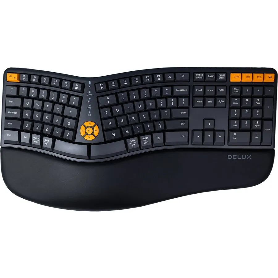 Delux Ergonomic Split Plus – kabellose geteilte Tastatur