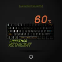 QKA Space Weihnachten NEONight Keycap-Set