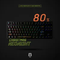 QKA Space Weihnachten NEONight Keycap-Set