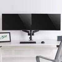Equip Basic Plus, schwarzer, gasfederunterstützter Doppel-Monitorarm