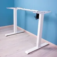 Ergopro 1-Motor-Sitz-Steh-Schreibtischgestell, weiß