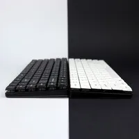 Keychron Low-Profile-Double-Shot-PBT-Tastenkappen für K1 (V5), K1 SE, K3, K5, K5 SE und K7, schwarz