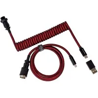 Keychron Premium Coiled Aviator Kabel - Rot