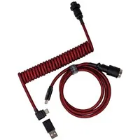 Keychron Premium Coiled Aviator Kabel - Rot