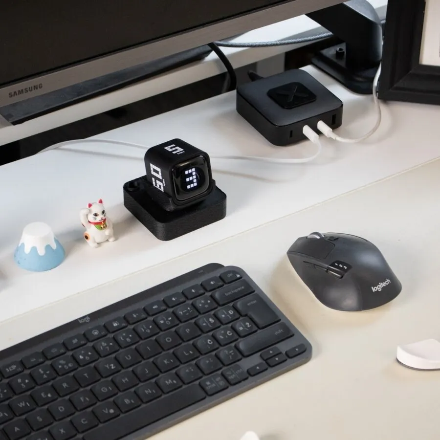 DeltaHub FlowTimer Pomodoro-Timer – schwarz