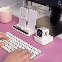 DeltaHub FlowTimer Pomodoro-Timer – weiß