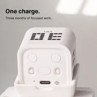 DeltaHub FlowTimer Pomodoro-Timer – weiß
