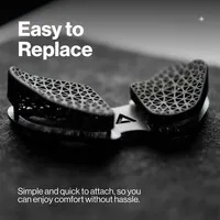DeltaHub Carpio AirRest Ersatz-Handballenauflagen-Pads - schwarz