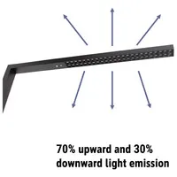 Maul MAULsirius LED-Stehleuchte colour vario sensor dimmbar schwarz