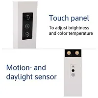 Maul MAULsirius LED-Stehleuchte colour vario sensor dimmbar weiß