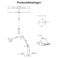 Forming Function Arc Lamp 02 LED-Schreibtischlampe mit Klemme weiß