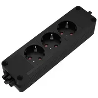 Fellowes Power Block 2.0 - 3x 230V Steckdosenleiste schwarz