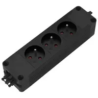 Fellowes Power Block 2.0 - 3x 230V Steckdosenleiste schwarz