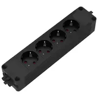 Fellowes Power Block 2.0 - 4x 230V Steckdosenleiste schwarz