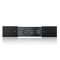 Fellowes Desk In Slide - 2x Strom, USB-A/C, HDMI & Cat6A schwarz