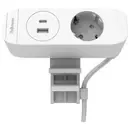 Fellowes Desk Up 3.0 - 1x 230V + USB-A/C & kabelloses Laden weiß