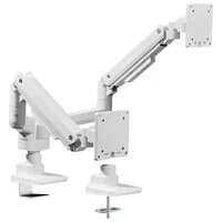 Ergopro Heavy Duty Doppel-Monitorarm mit Gasfeder - weiß