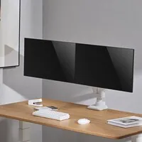 Ergopro Heavy Duty Doppel-Monitorarm mit Gasfeder - weiß